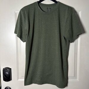 Kingsted L Short Sleeved Green Crewneck Casual Work T-shirt Royally Comfortable